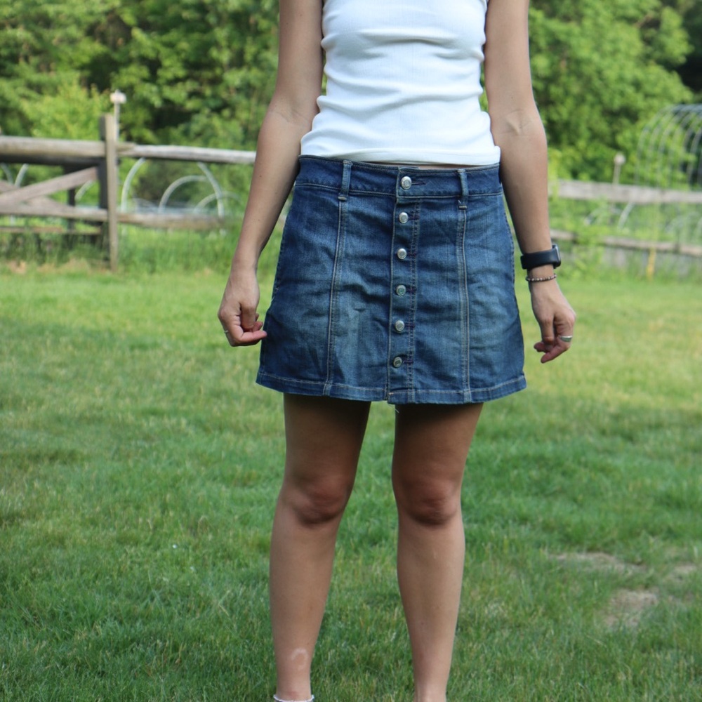 American Eagle Outfitters Blue Denim Skirt